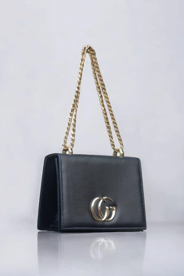 Hand Bag With Long Chain 