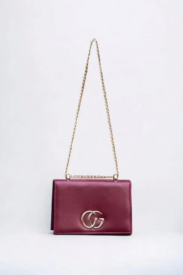 Hand Bag With Long Chain 