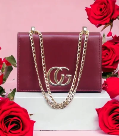 Hand Bag With Long Chain